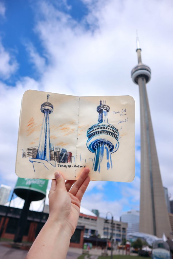 Croquis de voyage - CN Tower Toronto – Image 2
