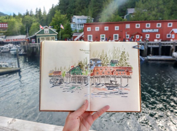 Croquis de voyage - Telegraph Cove