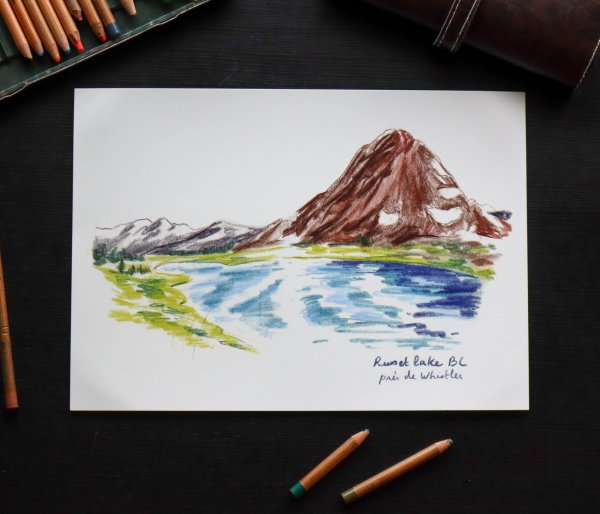 Croquis de voyage - Russet Lake