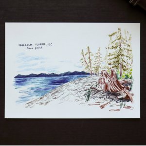 Croquis de voyage - Malcolm island