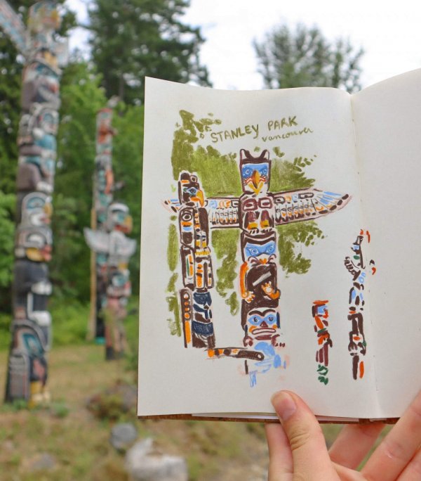 Croquis de voyage - Stanley Park Vancouver – Image 2