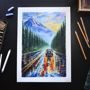ÉDITION LIMITÉE A3 "Île de Vancouver" - Sur la route pluvieuse